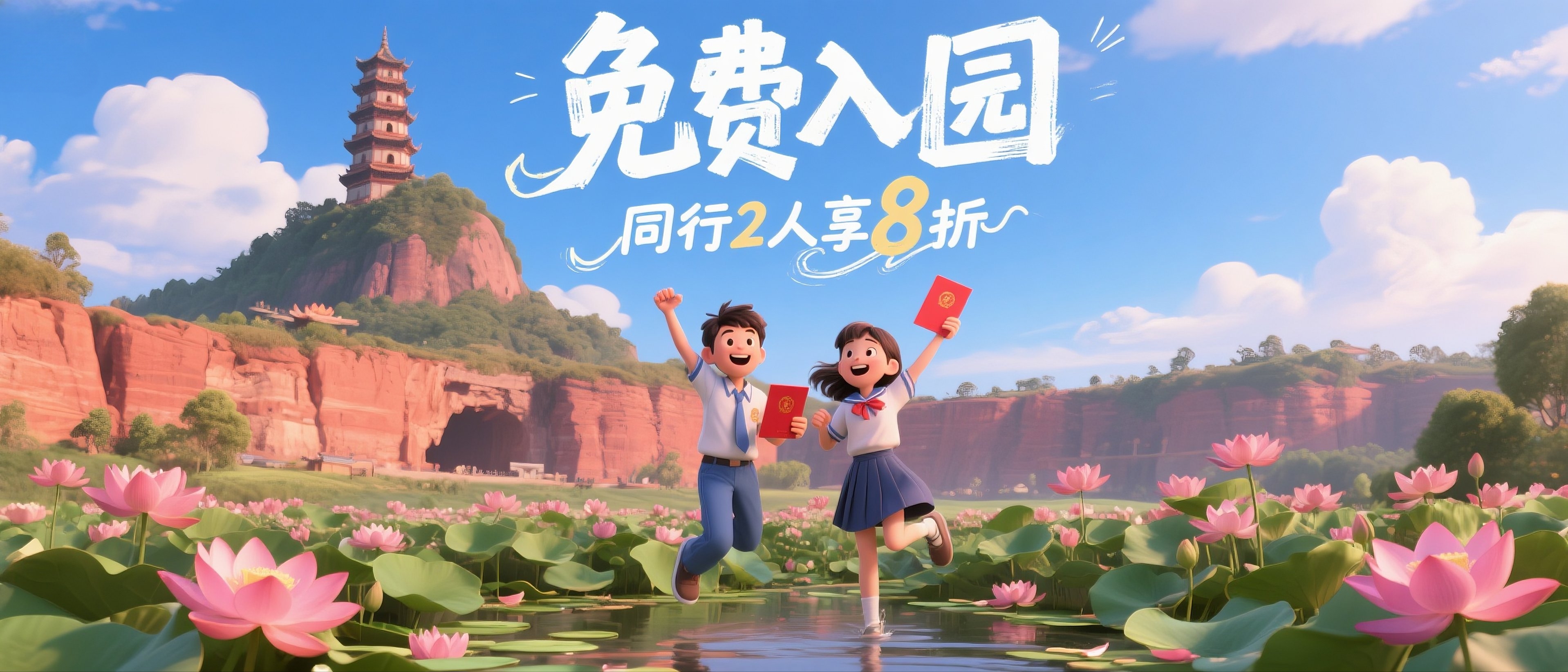 99%考生不知道的隐藏福利！广州莲花山门票=0元！