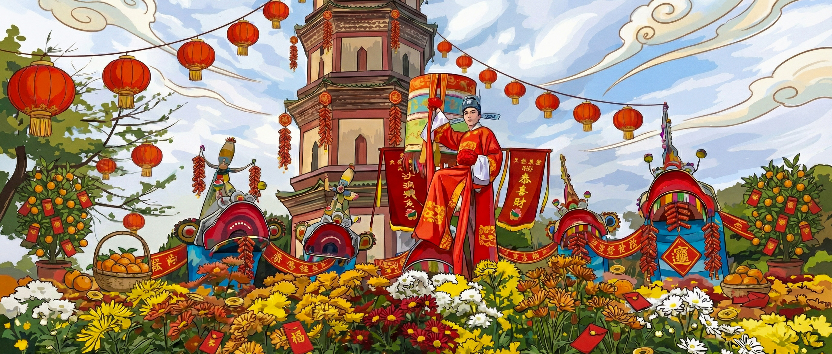 新年想“独占鳌头”“马上有福”？这个地方全都能实现！